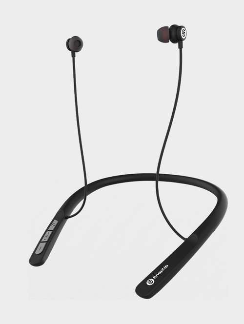 snapup musique basspro bluetooth wireless neckband (deep black)