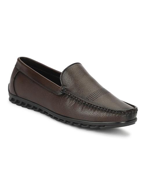 men brown slip on loafers - 21568426 -  Standard Image - 0