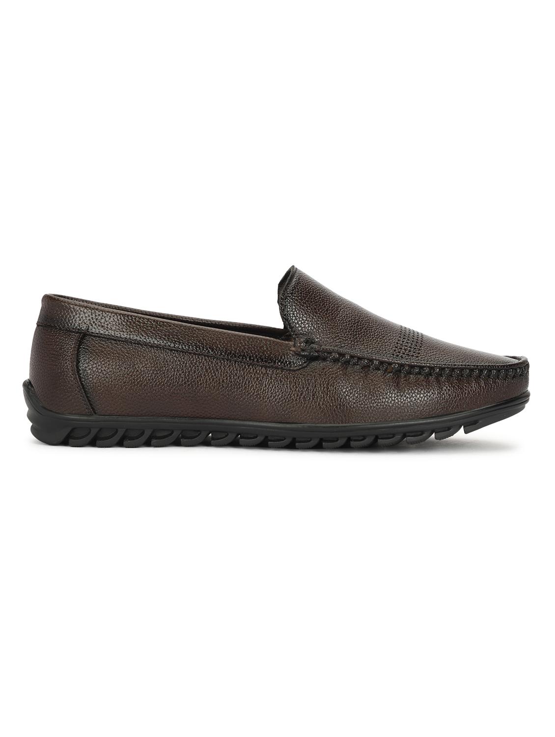 men brown slip on loafers - 21568426 -  Standard Image - 1