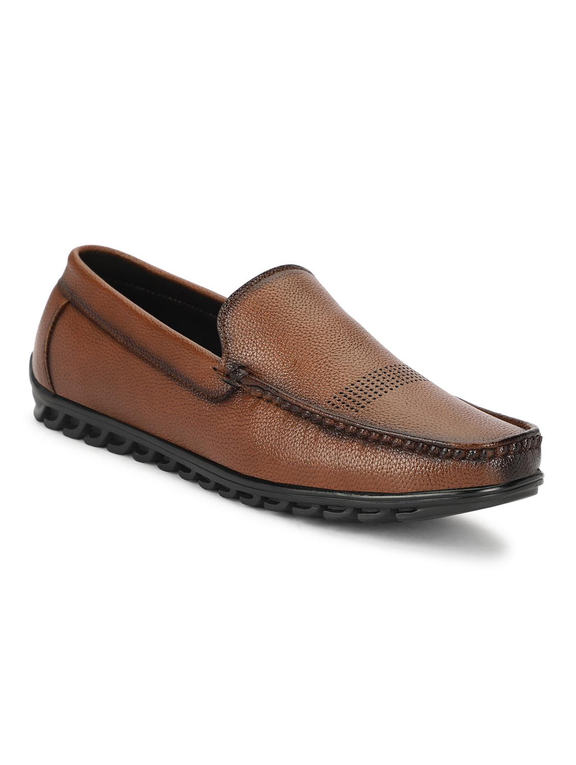 men brown slip on loafers - 21568427 -  Zoom Image - 0