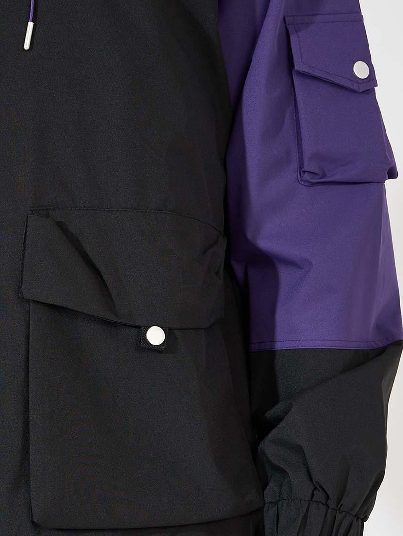 men color block long sleeves casual jacket - 21569240 - Standard Image - 4