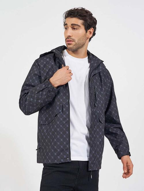 men printed long sleeves casual jacket - 21569242 -  Standard Image - 0
