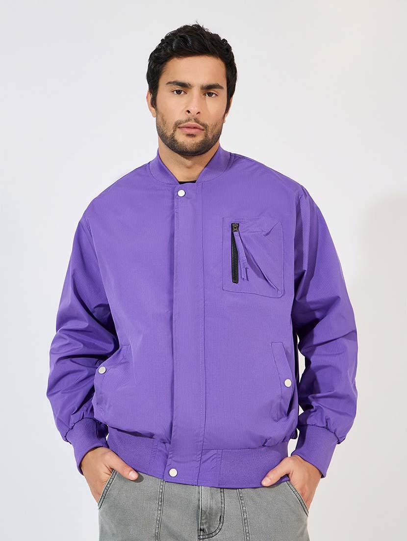men solid long sleeves casual jacket - 21569245 - Zoom Image - 0