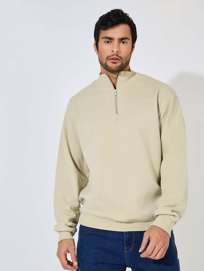 men long sleeves plain sweatshirt