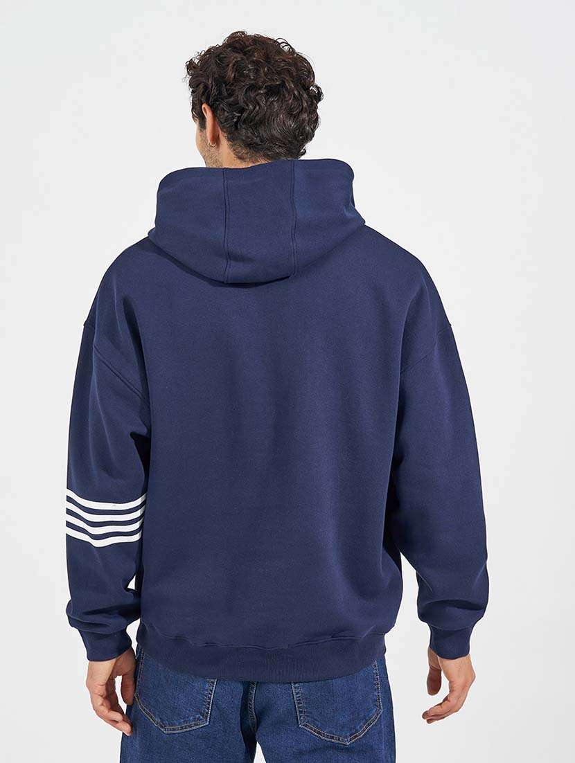 men hooded placement print sweatshirt - 21569275 -  Standard Image - 1