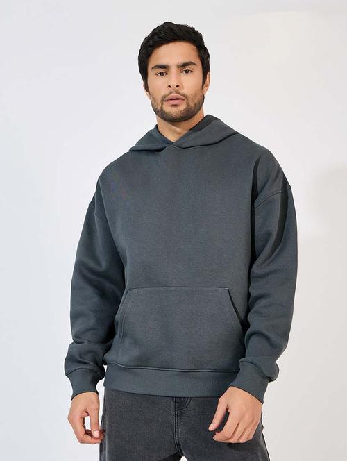 men hooded plain sweatshirt - 21569280 -  Standard Image - 0