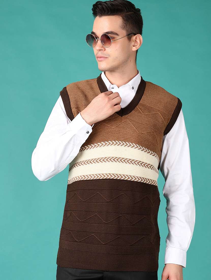 men color block sleeveless pullover - 21569607 -  Standard Image - 1