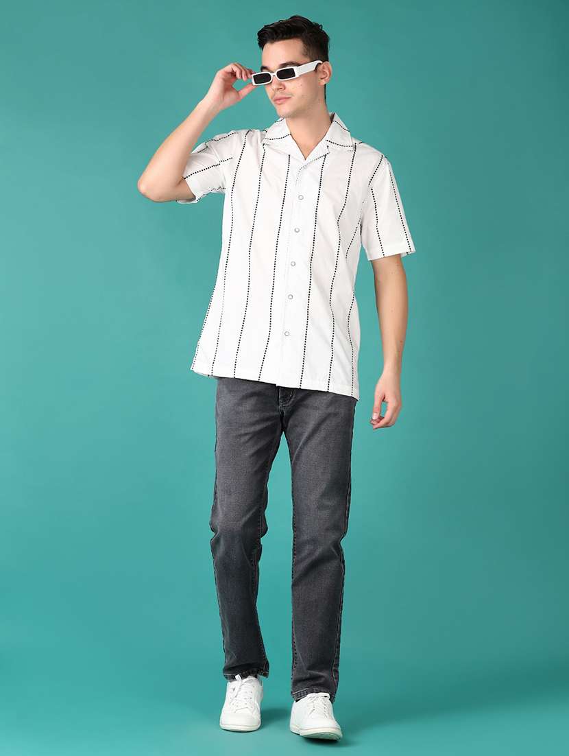 men striped short sleeve shirt - 21569716 -  Standard Image - 4