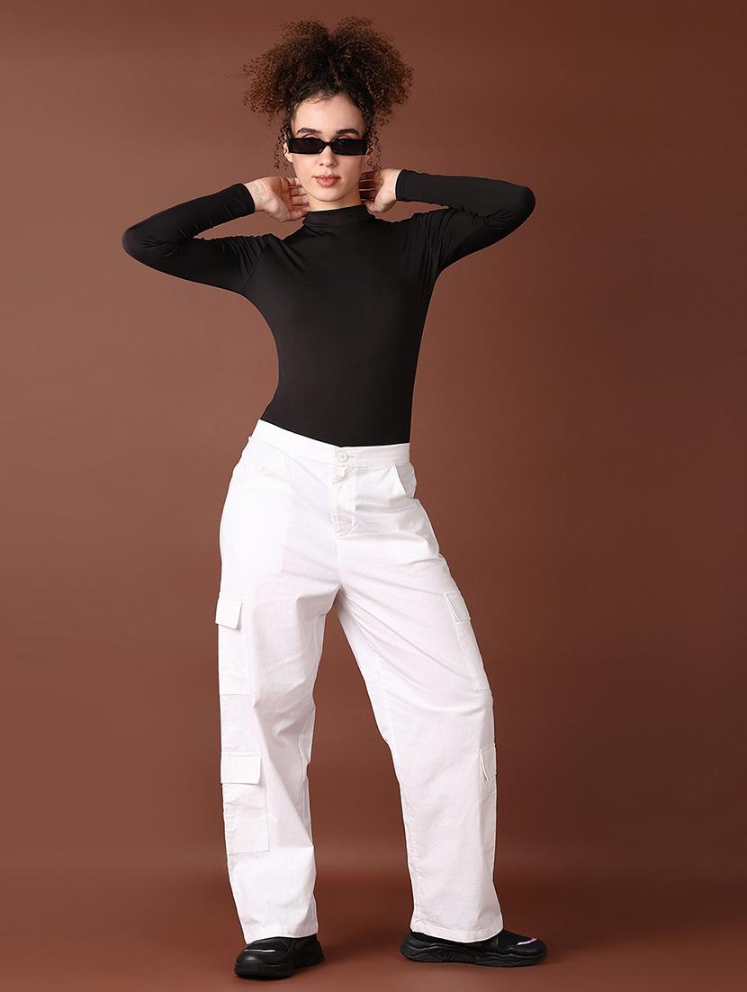 women solid long sleeve bodysuit top - 21569726 - Standard Image - 4