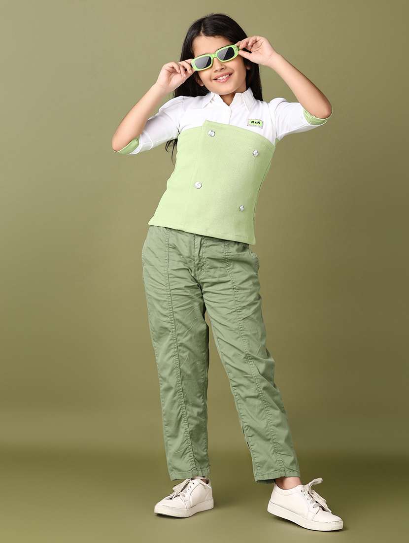 girls solid mid rise relaxed fit jean - 21569748 -  Standard Image - 4