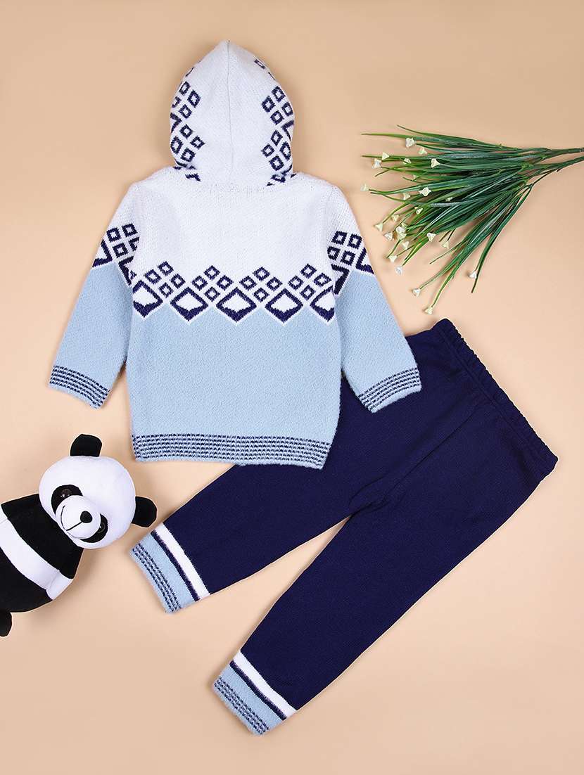 women blue self-designed full length set - 21569768 -  Standard Image - 1