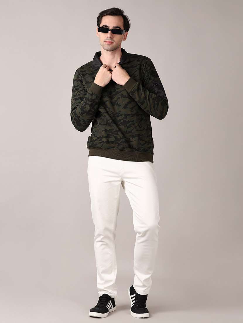men camouflage long sleeve regular fit sweatshirt - 21569877 -  Standard Image - 4
