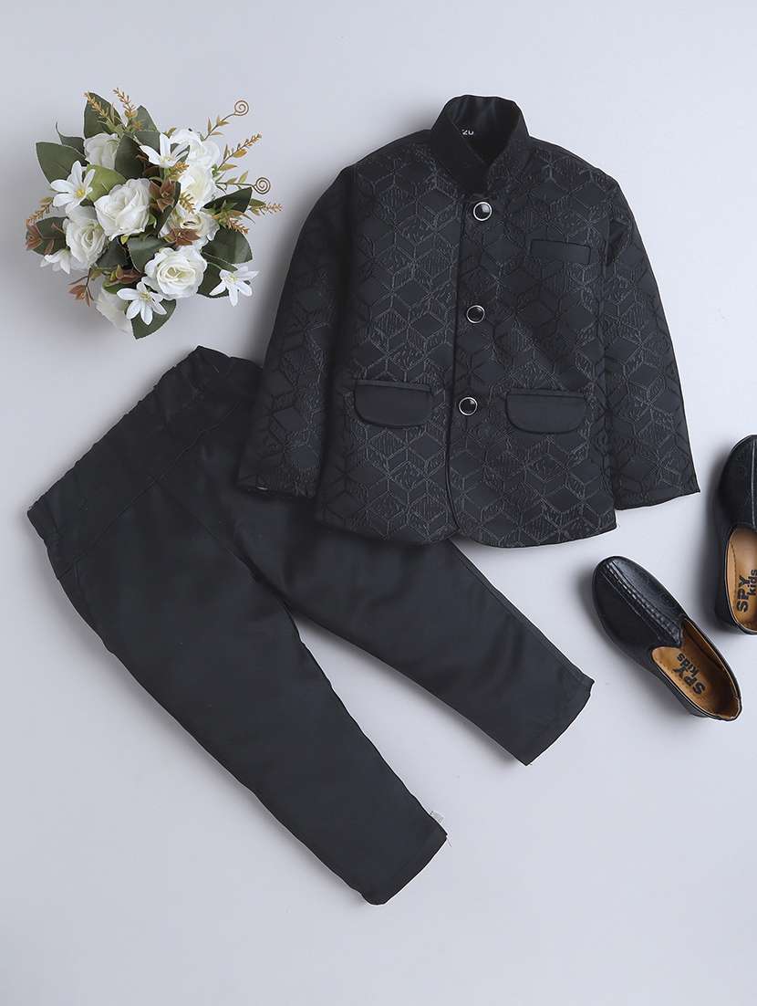 boys embroidered 3 pcs sherwani set