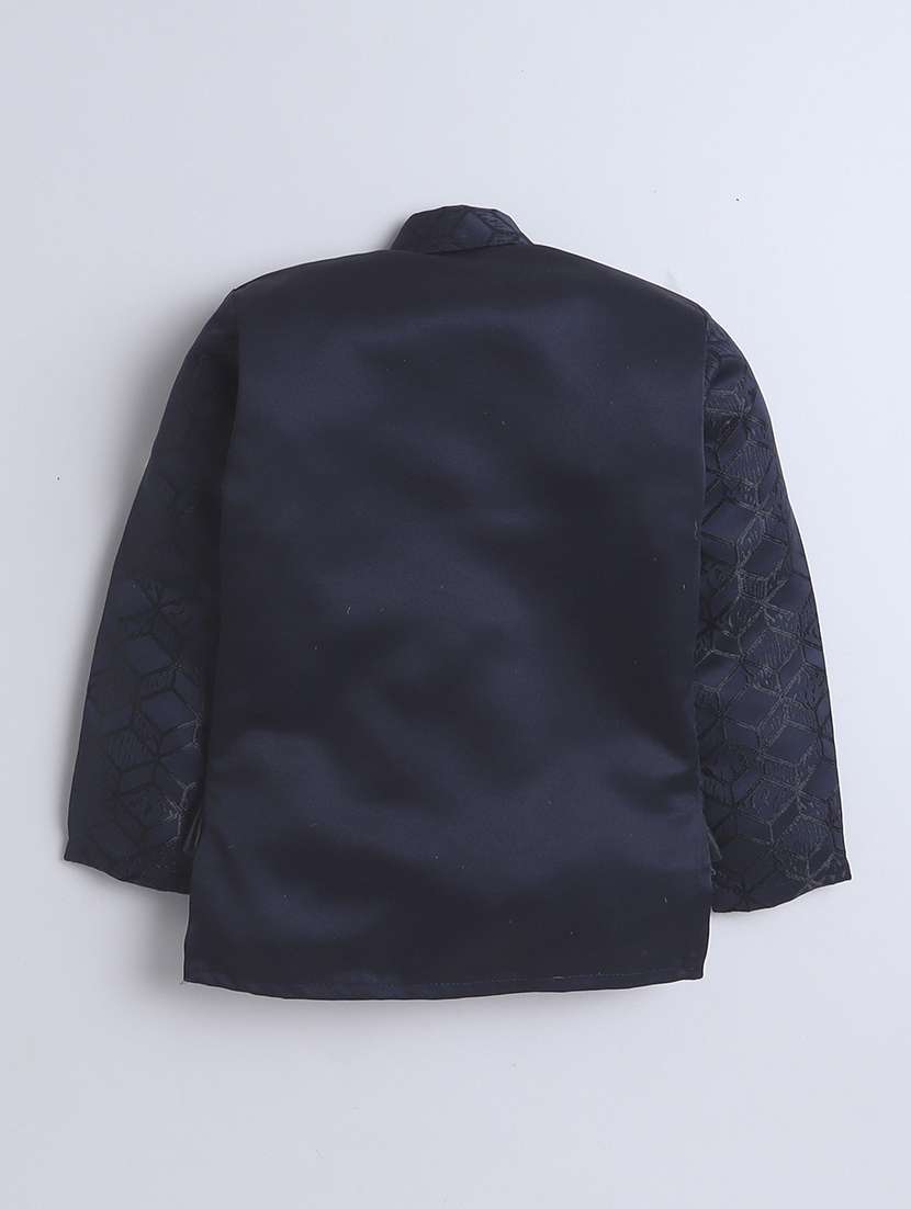 boys embroidered 3 pcs sherwani set - 21570433 -  Standard Image - 4