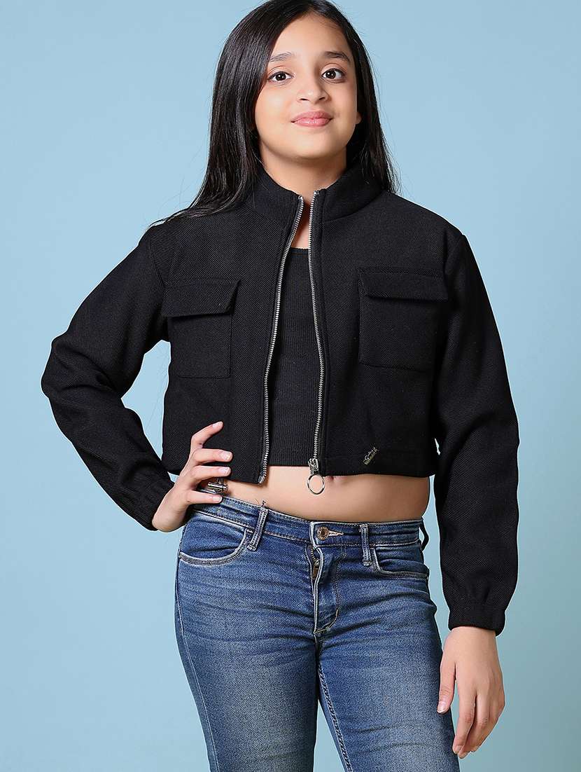 kids ong sleeves plain regular jackets  - 21570650 -  Standard Image - 1