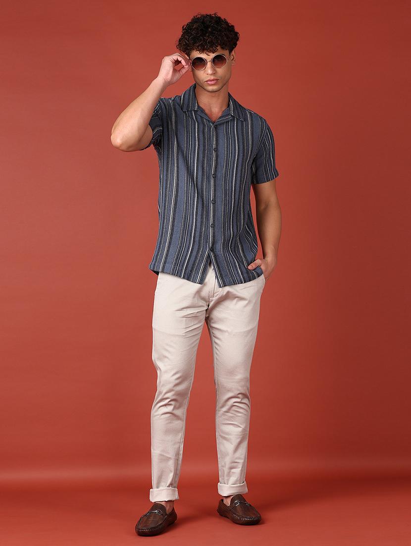 men striped short sleeve shirt - 21570658 - Standard Image - 4