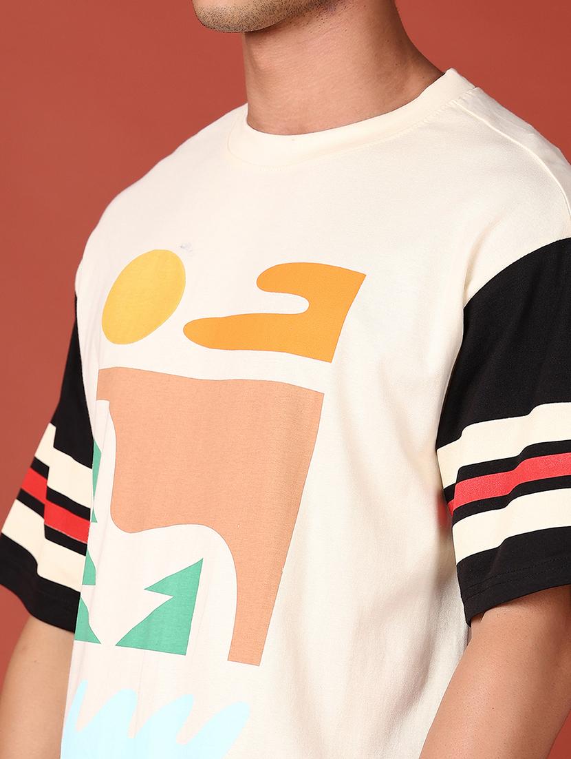 men front print short sleeve t-shirt - 21570771 - Standard Image - 4