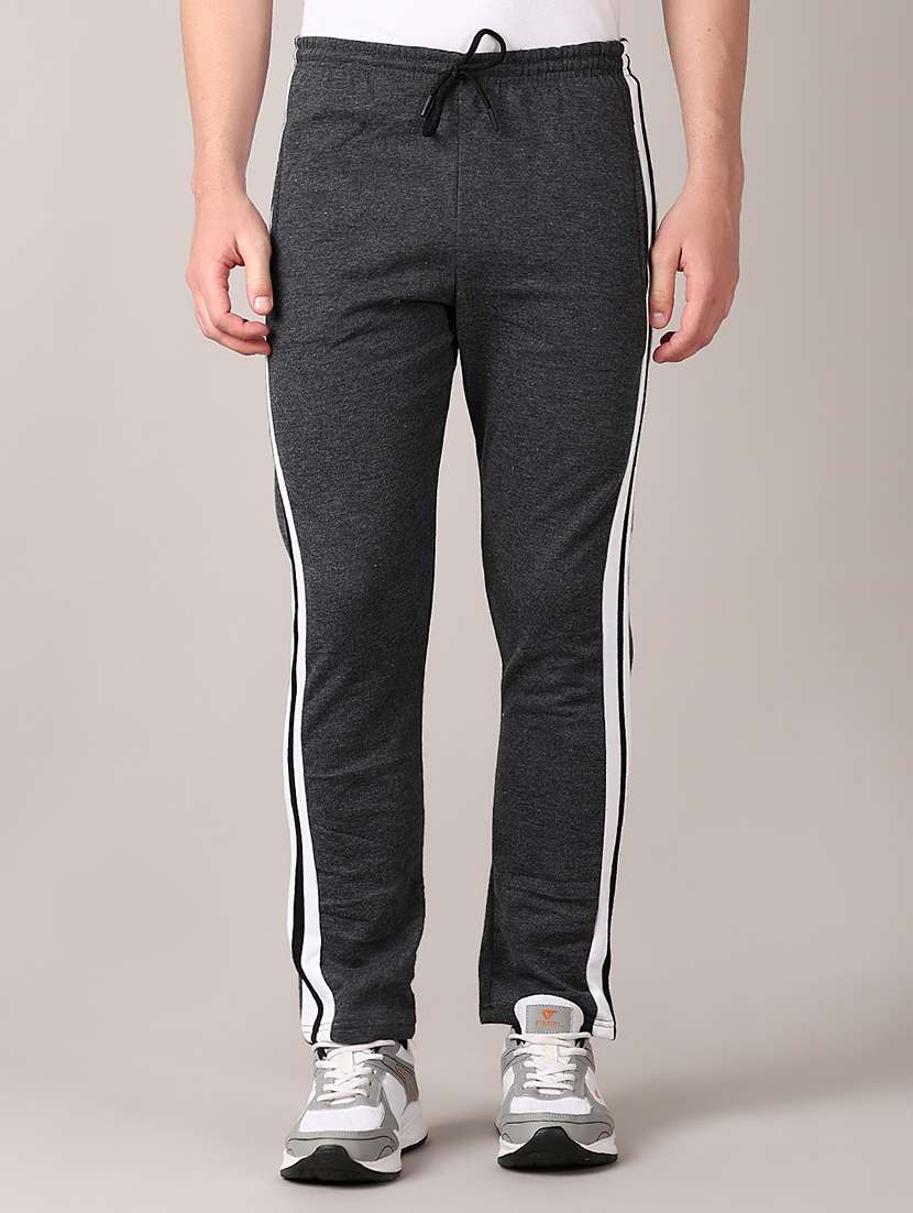 men side striped mid rise track pant - 21570811 -  Standard Image - 1