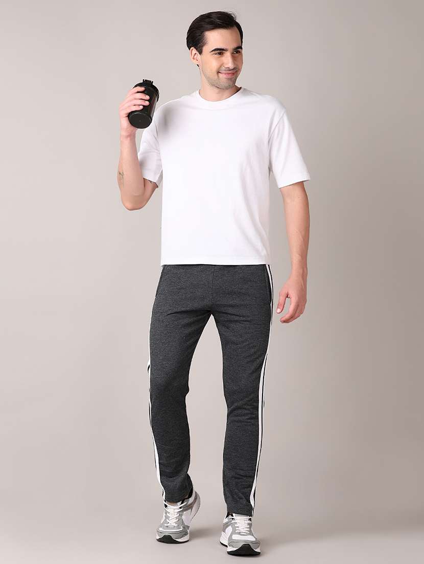 men side striped mid rise track pant - 21570811 -  Standard Image - 4