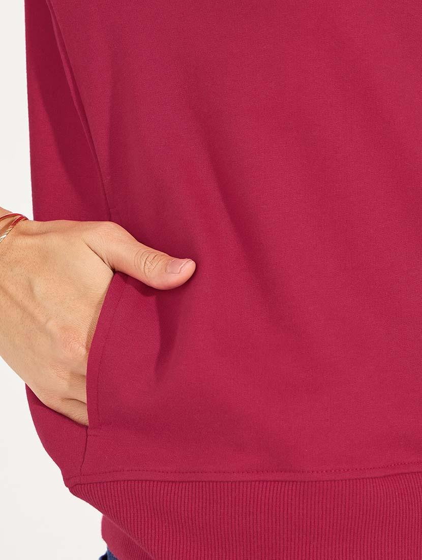women long sleeved chest print sweatshirt - 21571392 - Standard Image - 4