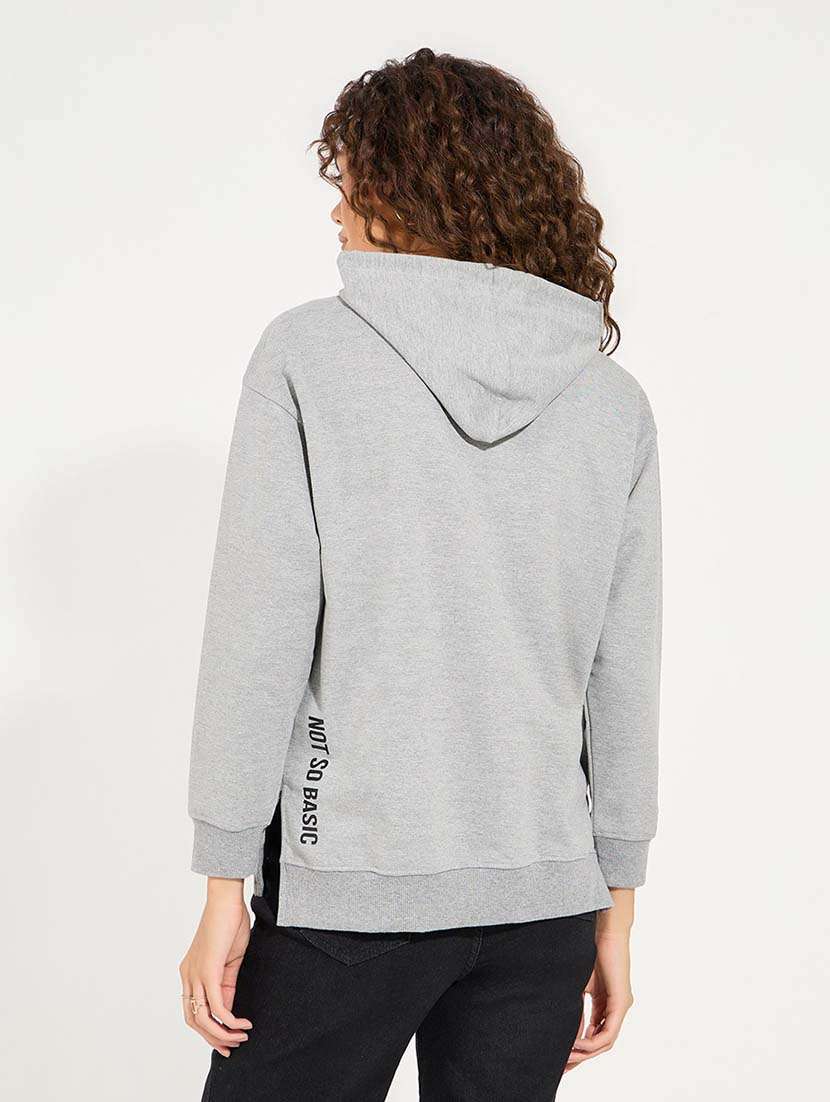 women long sleeved placement print sweatshirt - 21571393 -  Standard Image - 1