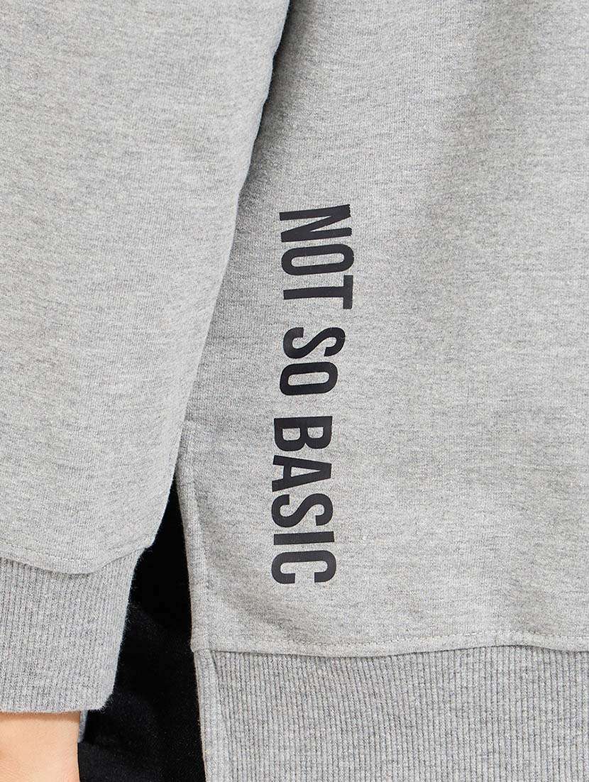 women long sleeved placement print sweatshirt - 21571393 -  Standard Image - 4