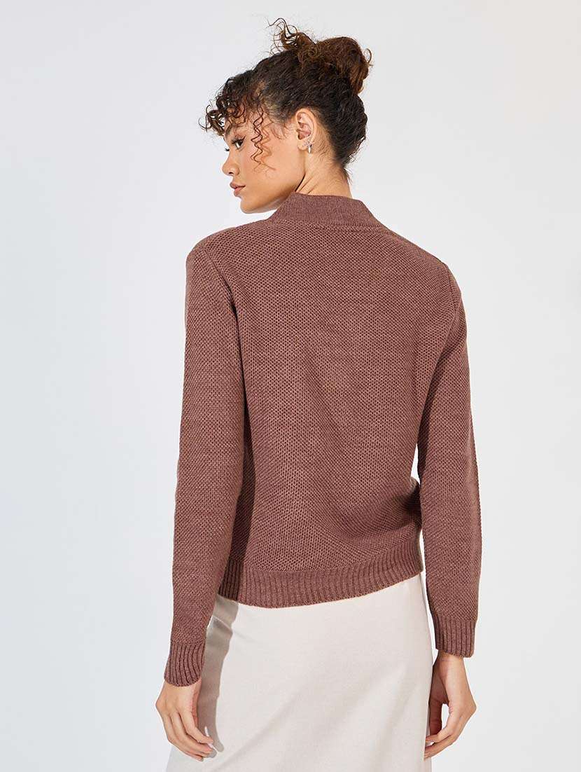 women long sleeve self-designed pullover - 21571439 -  Standard Image - 1