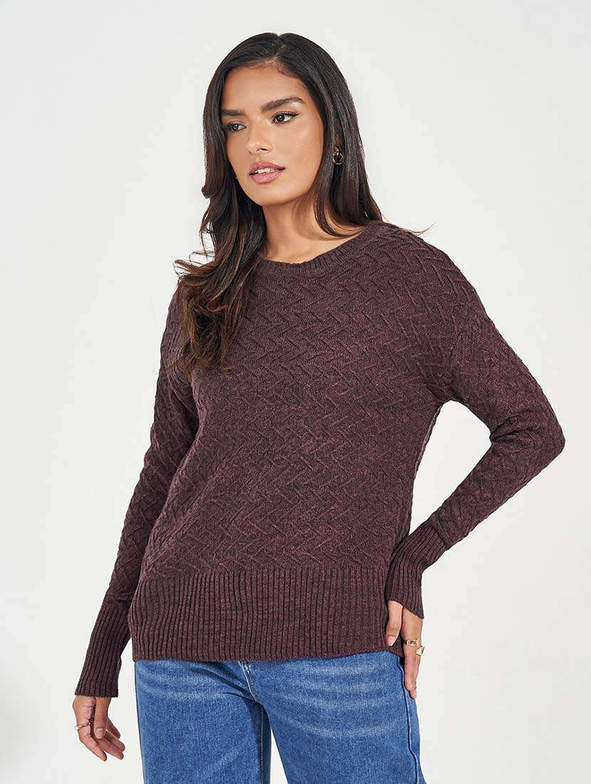 women long sleeve self-designed pullover