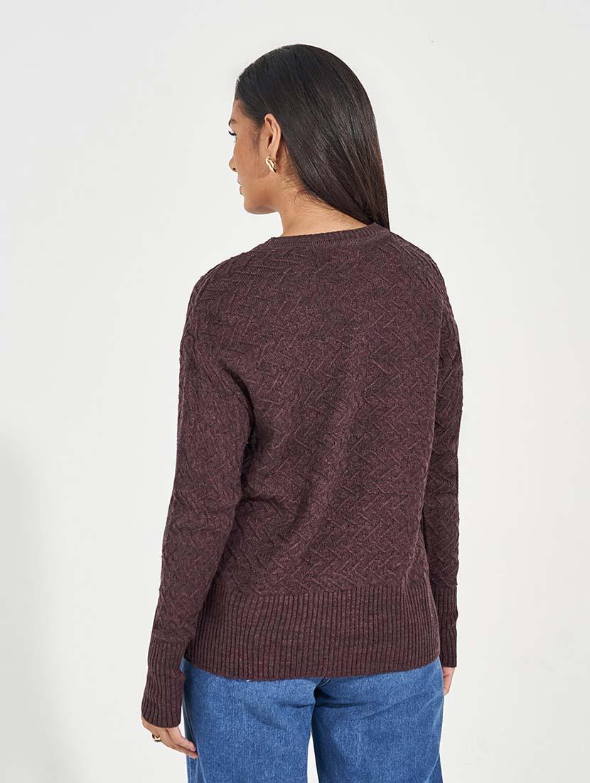 women long sleeve self-designed pullover - 21571441 - Standard Image - 1