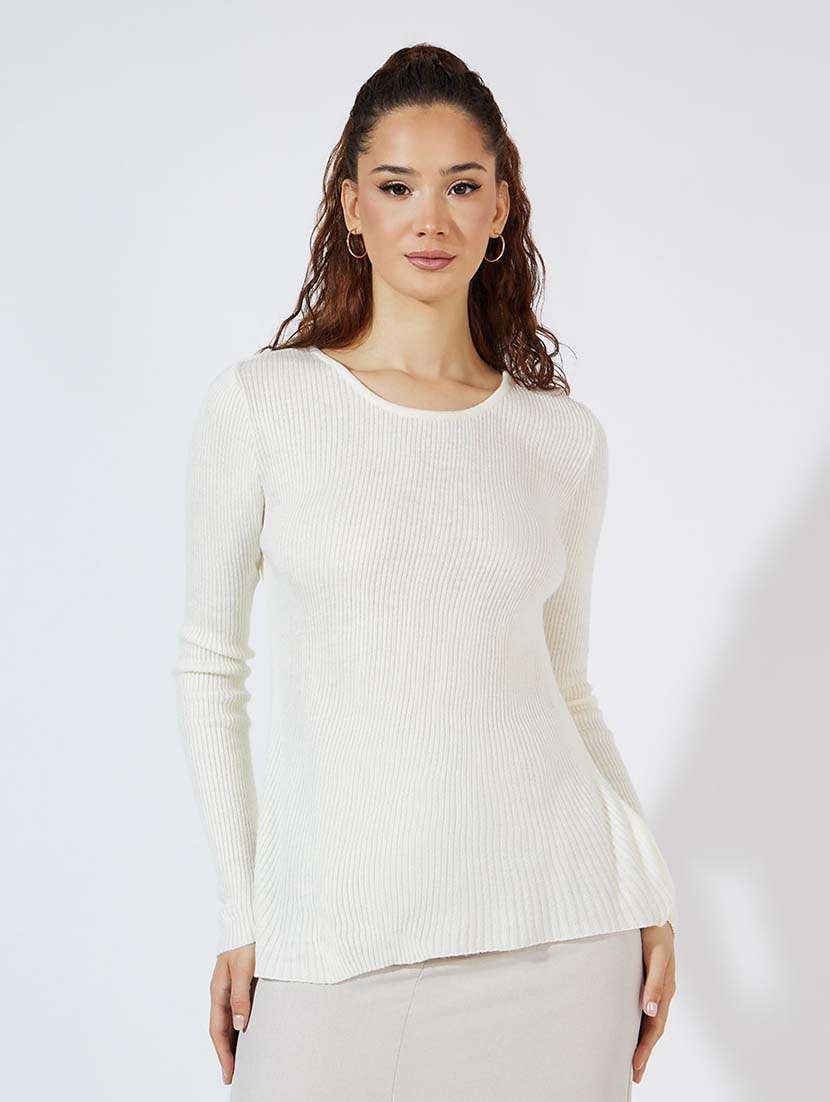 women long sleeve self-designed pullover - 21571445 -  Standard Image - 1