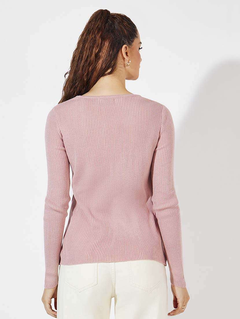 women long sleeve self-designed pullover - 21571446 - Standard Image - 1