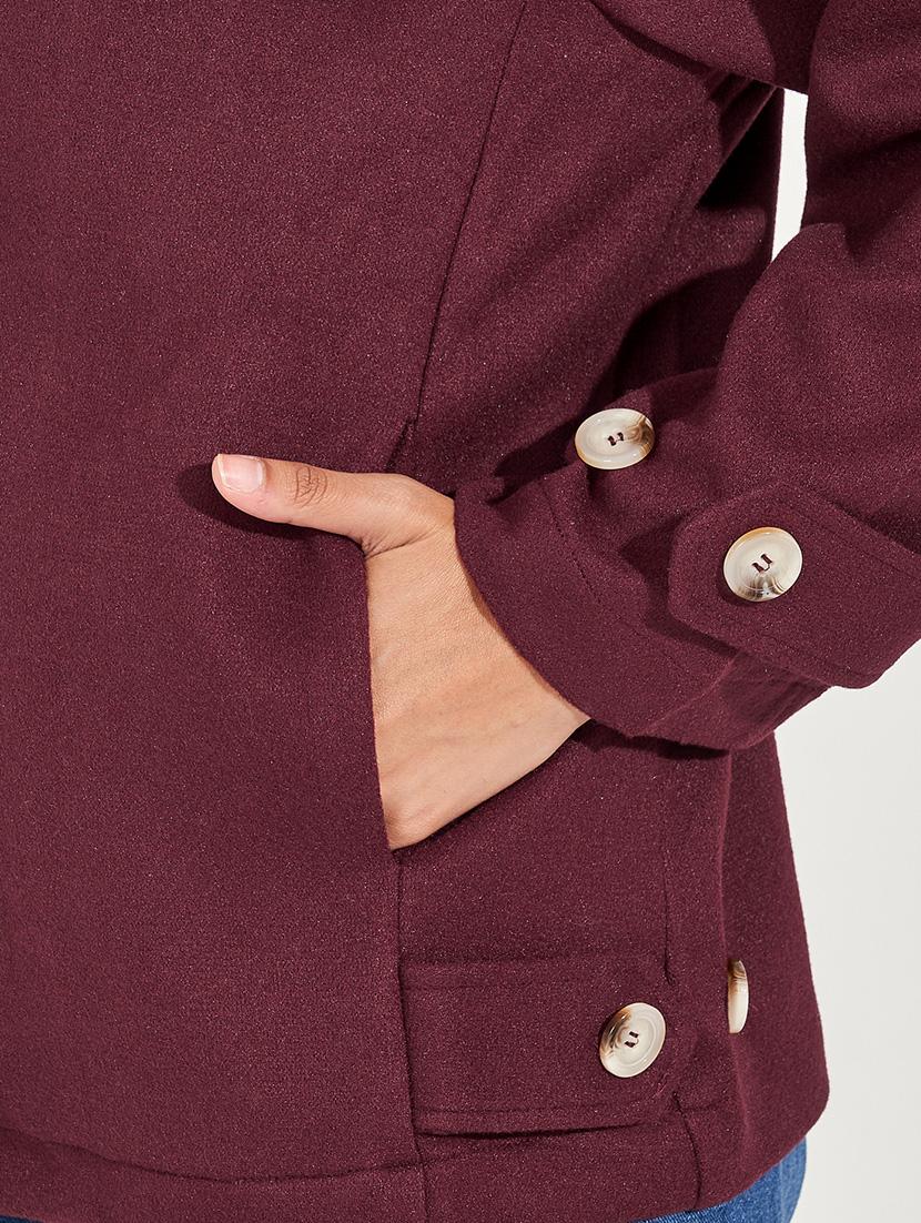 women purple solid ful sleeve regular jacket - 21571474 - Standard Image - 4