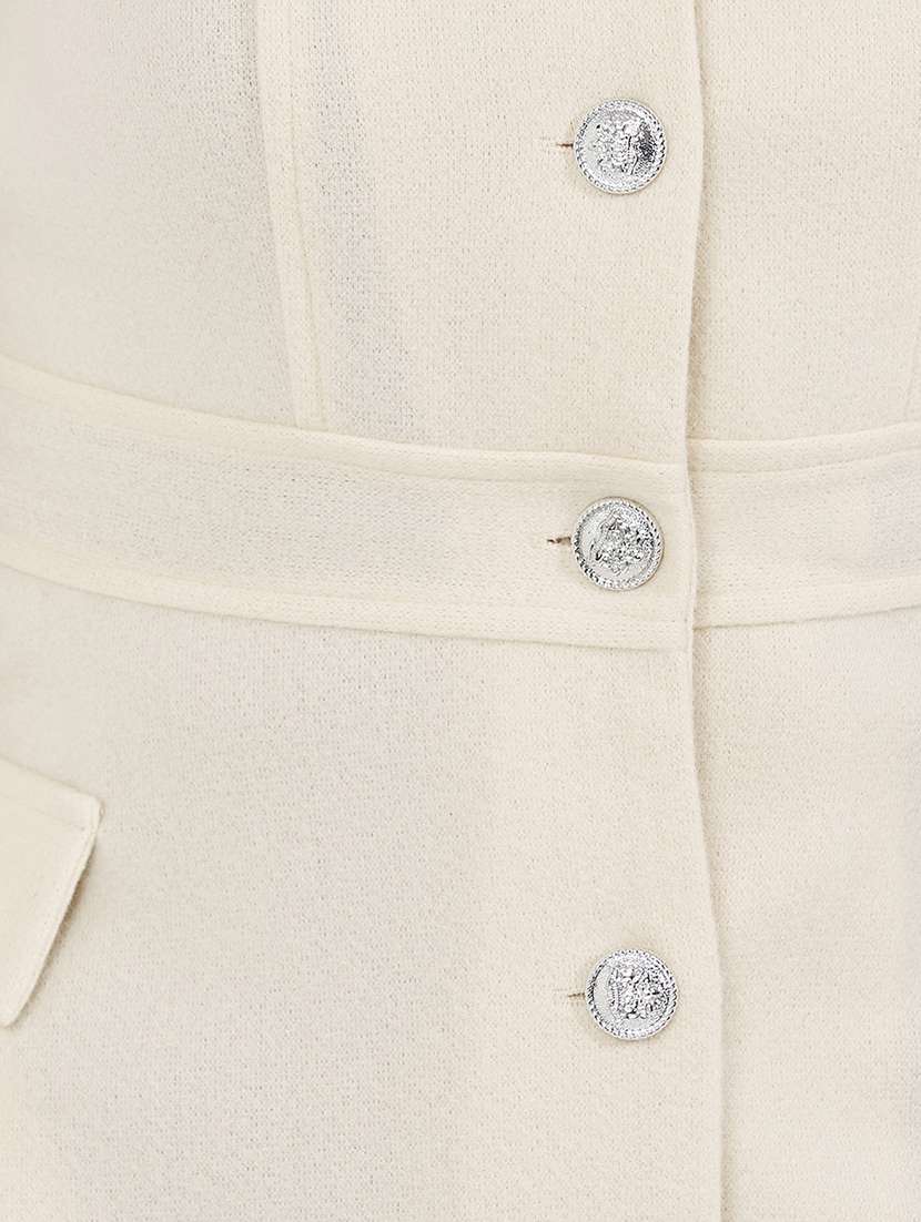 women full sleeve solid overcoat  - 21571495 -  Standard Image - 4