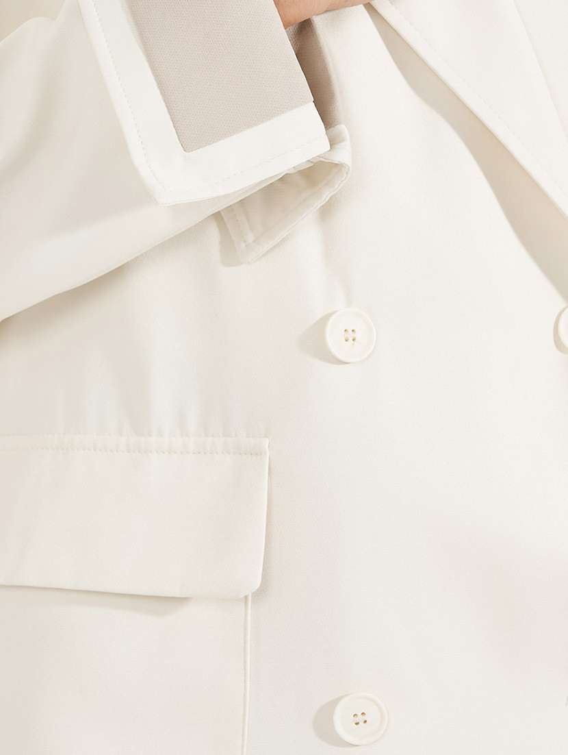 women full sleeve solid overcoat  - 21571510 -  Standard Image - 4