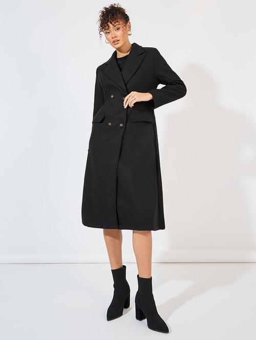 women full sleeve solid overcoat  - 21571513 -  Standard Image - 0