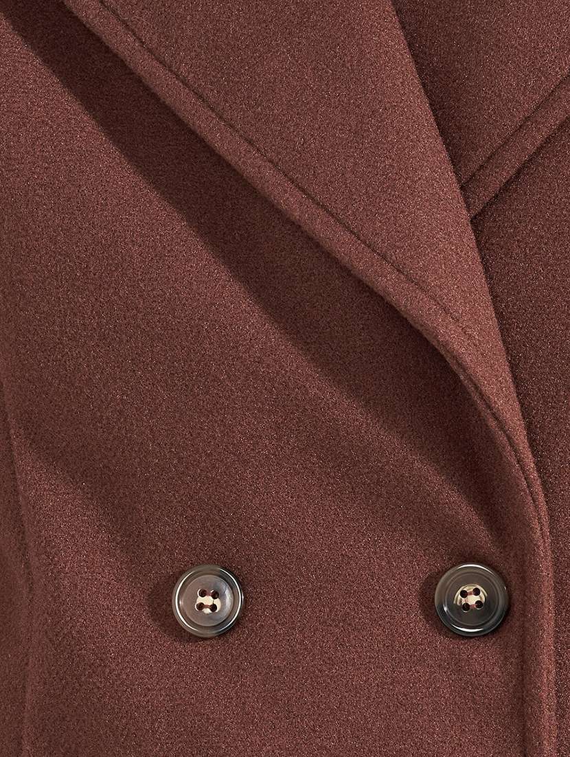 women full sleeve solid overcoat - 21571514 - Standard Image - 4