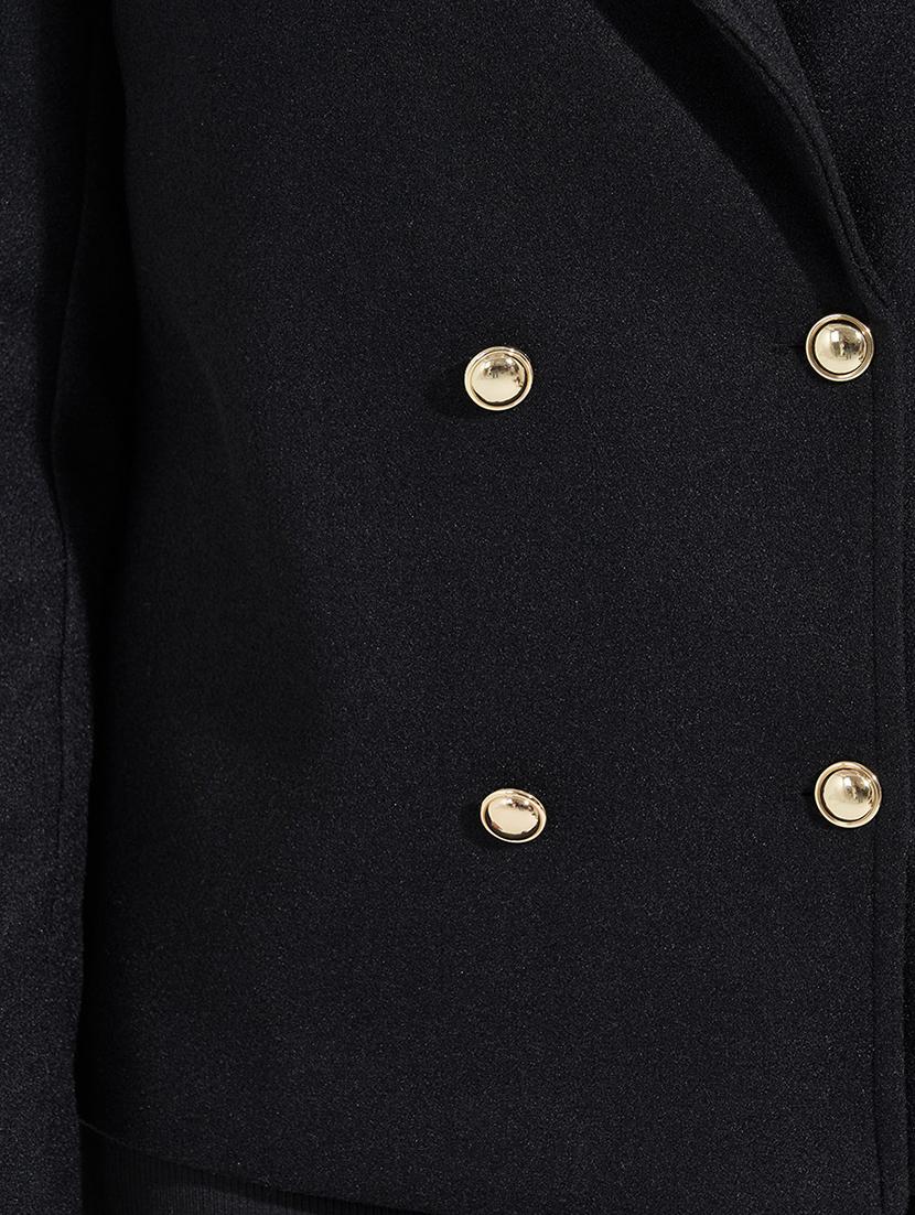 women black full sleeve solid coat - 21571523 - Standard Image - 4