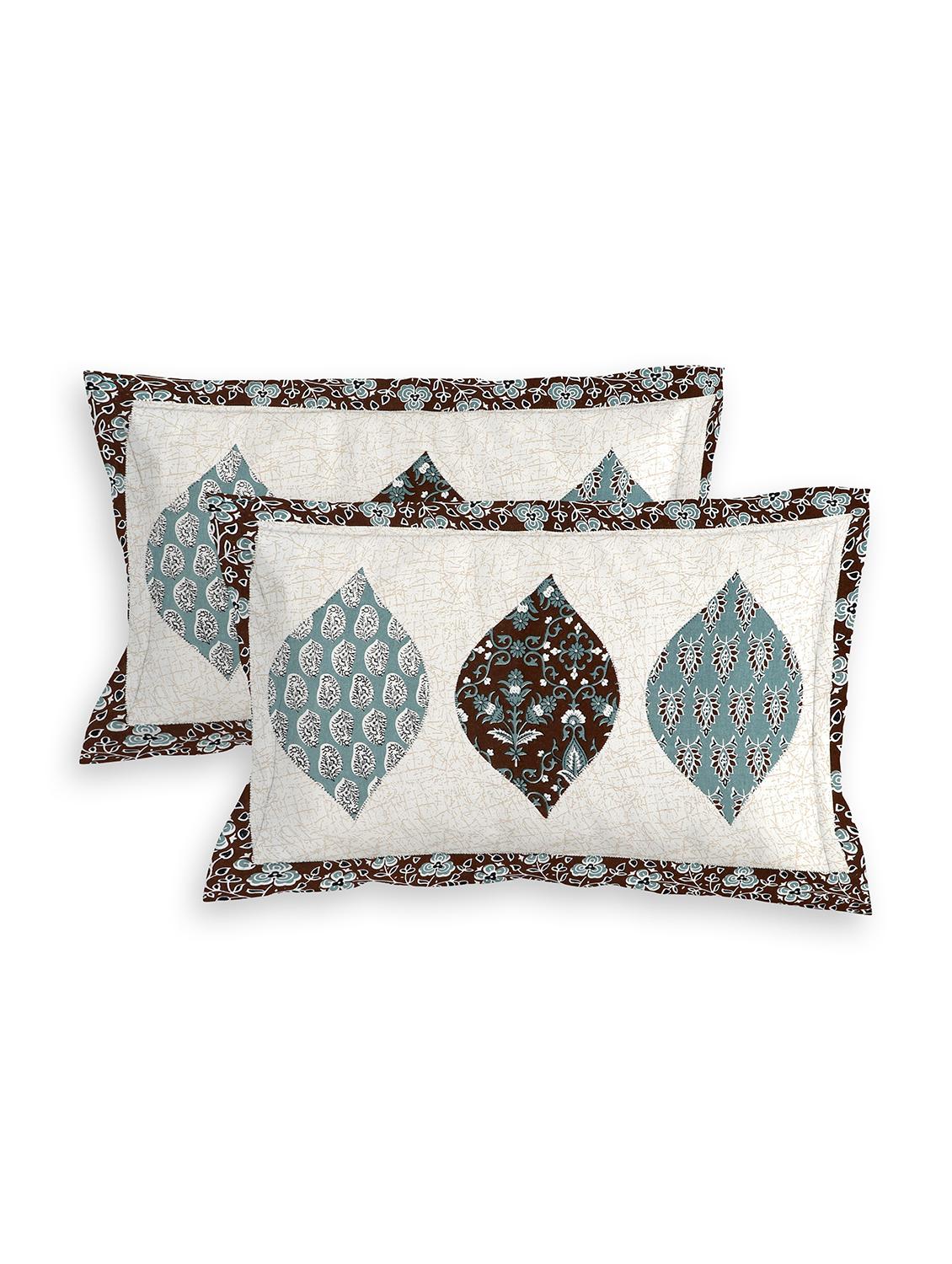 modefe 144 tc cotton 1 king bedsheet with 2 pillow covers - 21571572 - Standard Image - 1