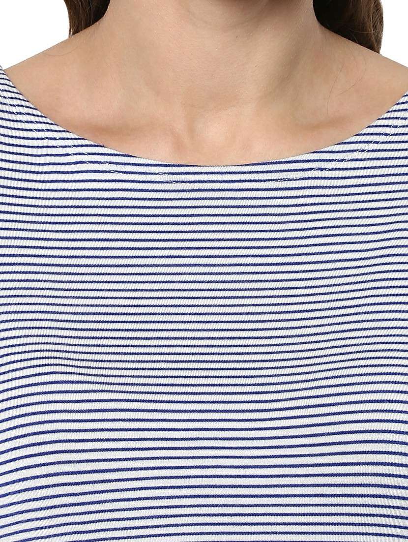 women white stripes regular top - 21571623 - Standard Image - 4