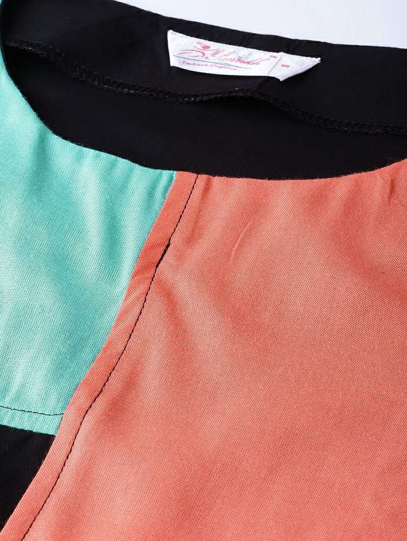 women color block regular top - 21571661 - Standard Image - 4