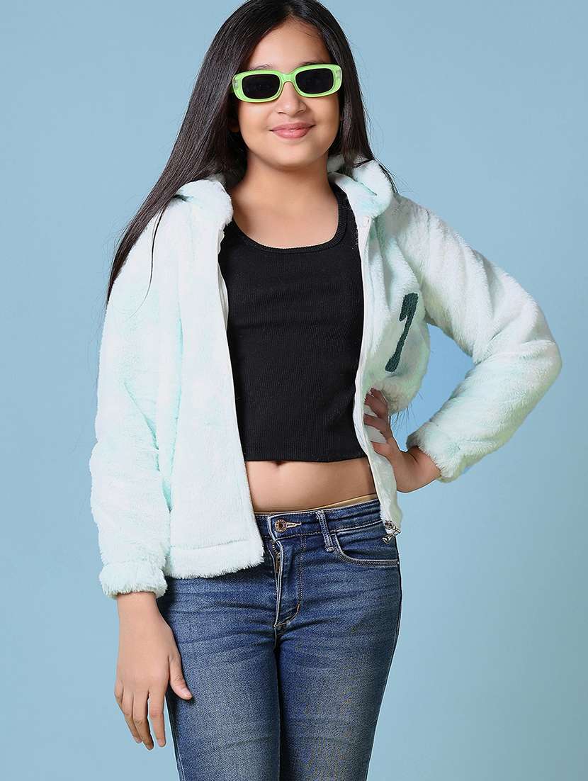 girls light blue long sleeve sweatshirts - 21572157 -  Standard Image - 1