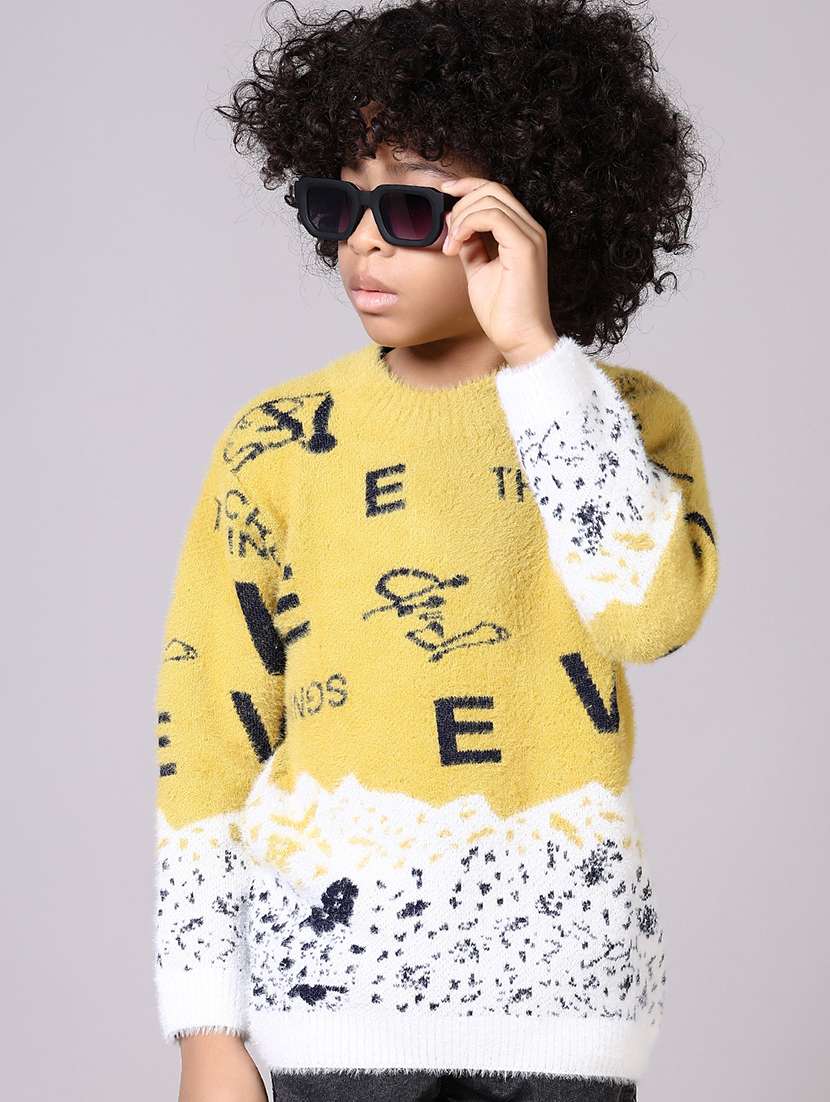 boys printed long sleeves sweater - 21572159 -  Standard Image - 1