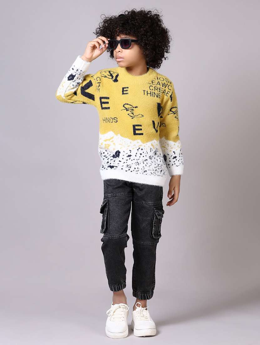 boys printed long sleeves sweater - 21572159 -  Standard Image - 4