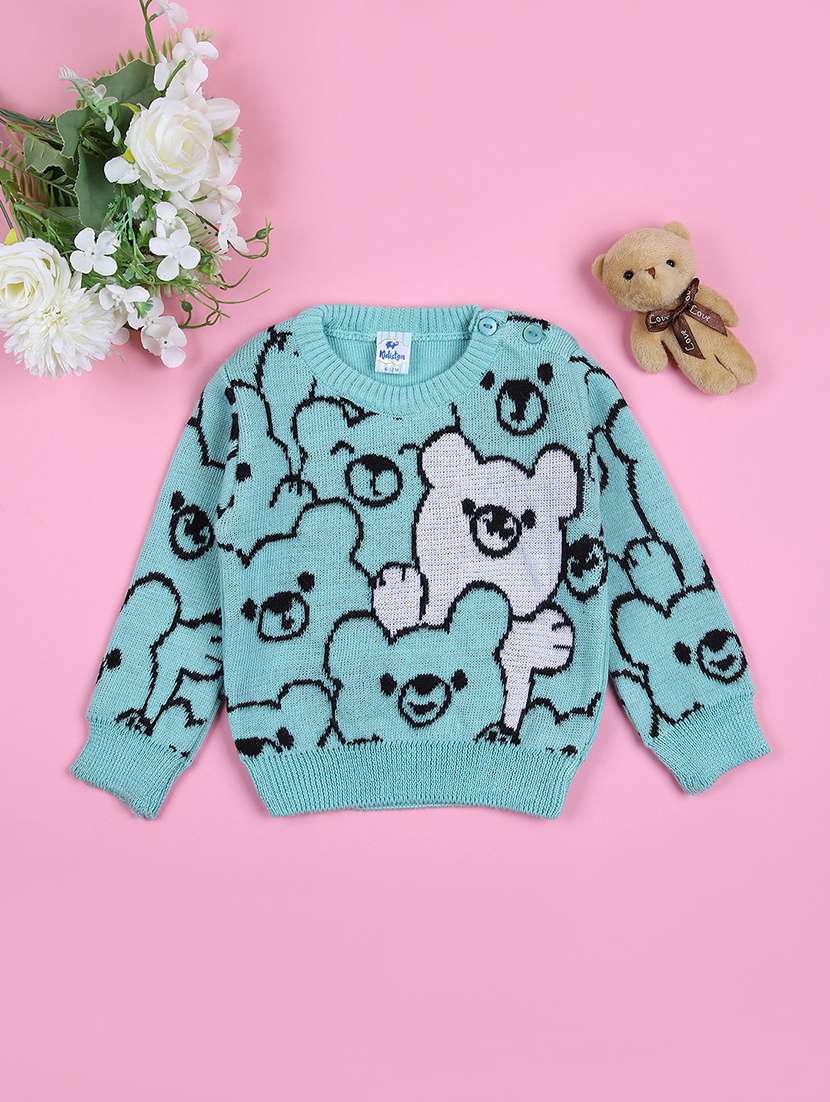 boys printed long sleeves sweater