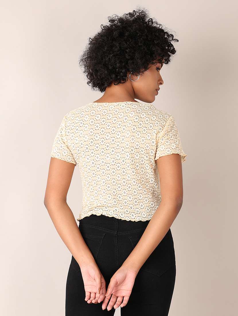 women self designed crop top - 21572229 -  Standard Image - 1