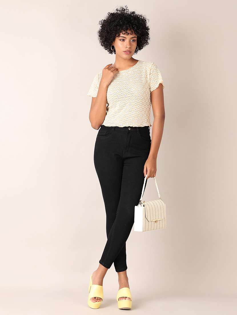 women self designed crop top - 21572229 -  Standard Image - 4