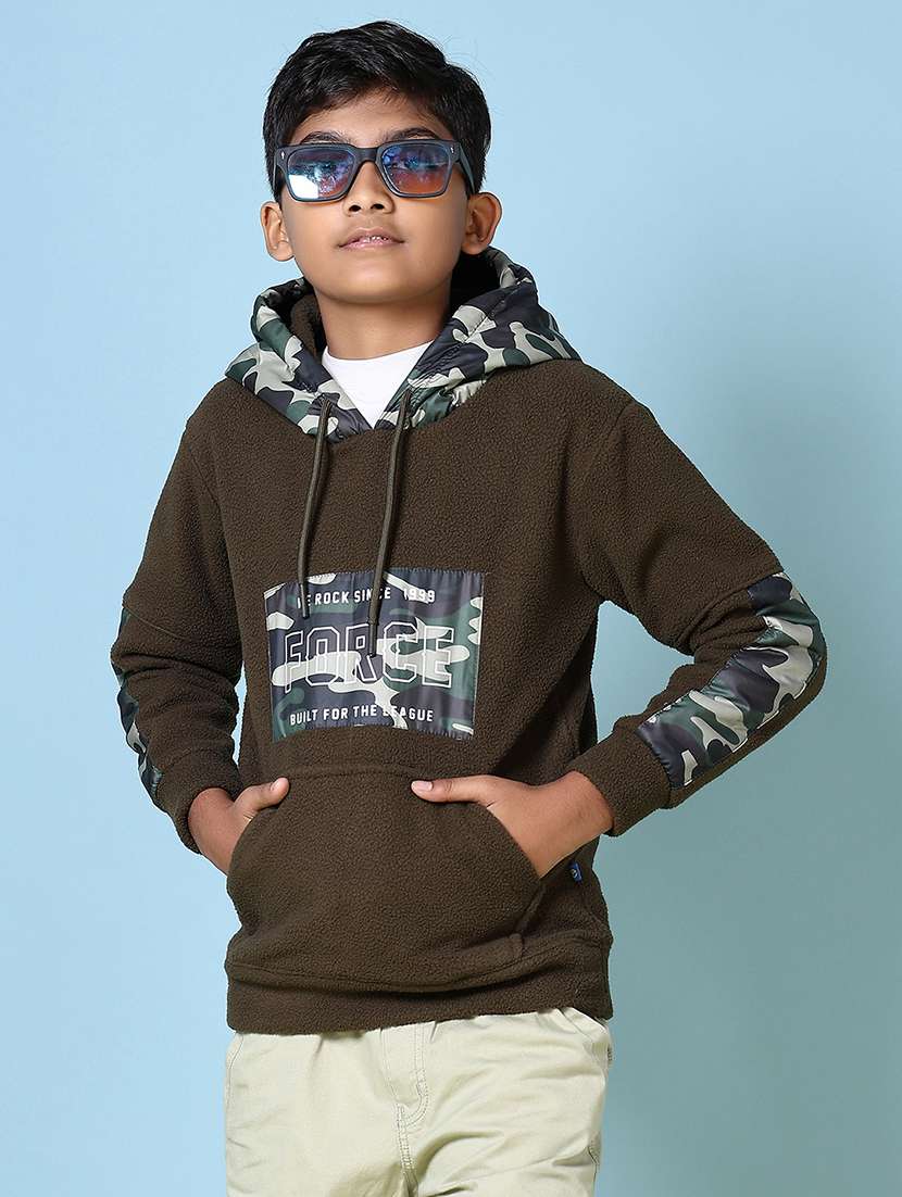 boys color block long sleeve sweatshirts - 21573067 -  Standard Image - 1