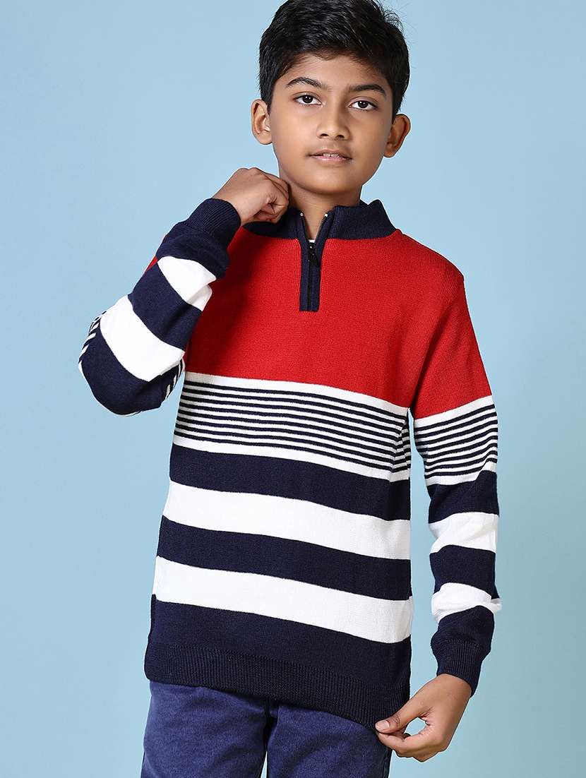 boys long sleeves striped sweater - 21573072 -  Standard Image - 1