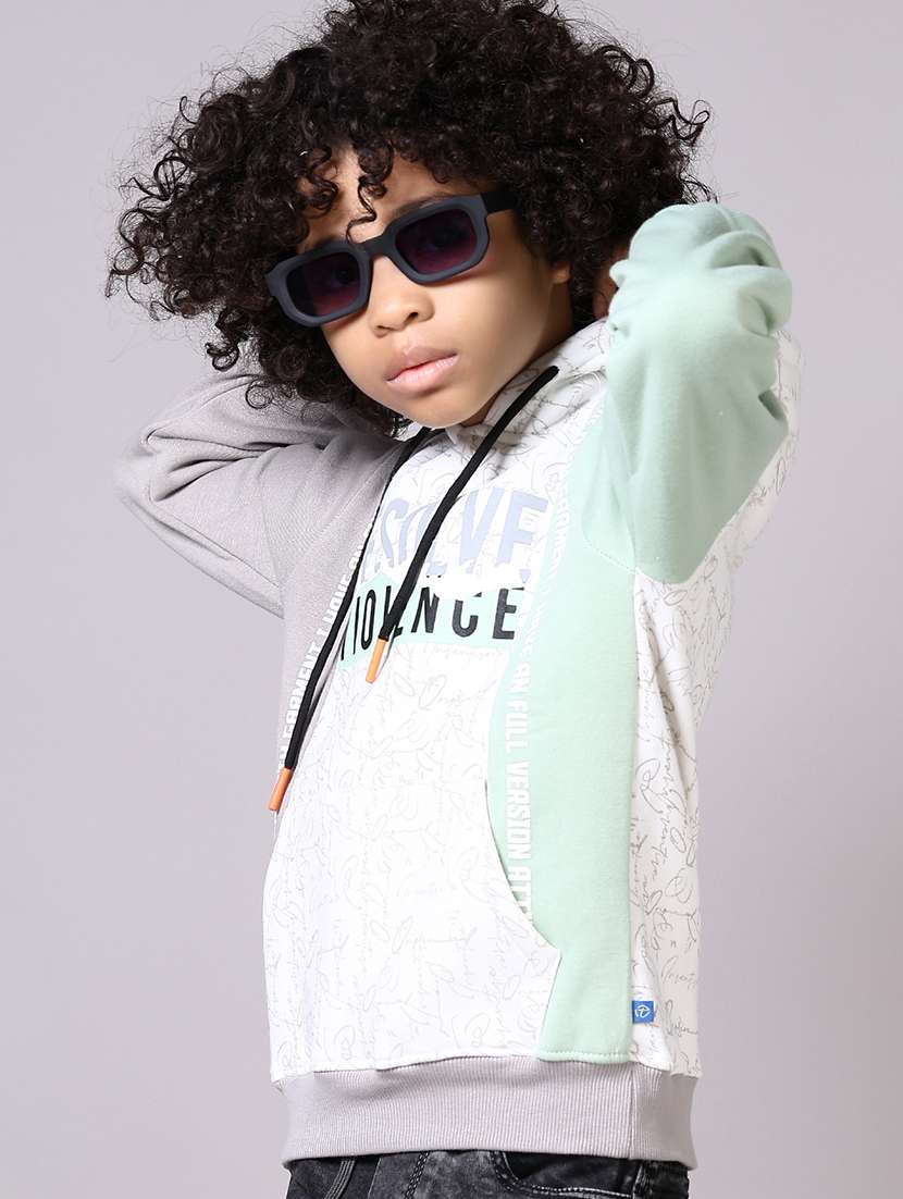 boys long sleeves color block sweatshirt - 21573090 -  Standard Image - 1