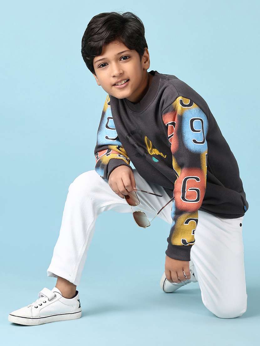 boys placement print long sleeve sweatshirt - 21573144 -  Standard Image - 4